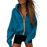 PRETTYGARDEN Hoodies for Women Sweatshirt Zip Up Hoodie Fall Fashion 2026 Trendy Long Sleeve Jackets Winter Clothing Outfits