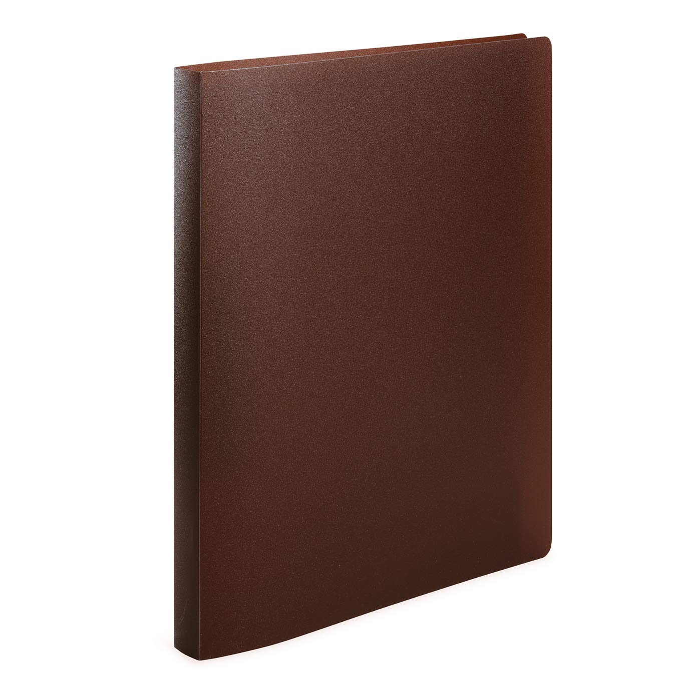 HERMA Ring Binder Translucent in Brown, A4, 25 mm Spine, Slim 2-Ring Binder Made of Plastic