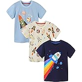 Bumeex Toddler Boy's 3pk Short Sleeve Tshirt