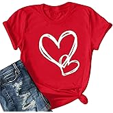 Valentines Day Shirts Women Cute Heart Shirts Valentines Day Gifts Tops