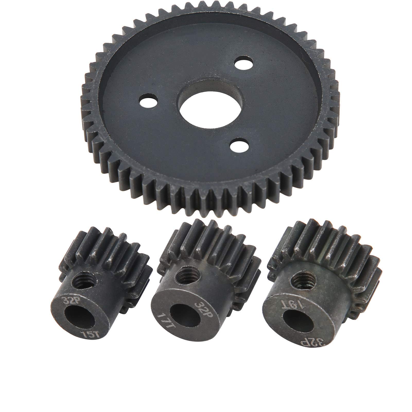1/10 RC Car Gear, Steel Main Spur Gear with 15T/17T/19T Compatibility, Steel Main Spur Gear for Model Car enthusiasts, DIY repairs, collectors, racing, daily use