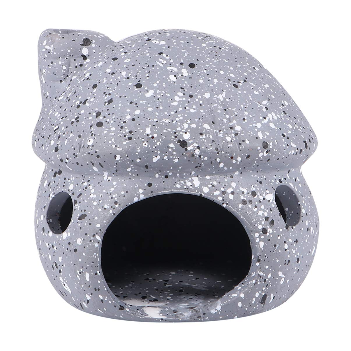 POPETPOP Fish Tank Habitat Aquarium Ornaments Aquarium Ceramic Hideout Habitat for Fish and Reptiles Mushroom Type 1pc