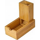 Cusdie Bamboo Dice Tower Foldable Wooden Die Roller Castle Rolling Case | DND Dice Rolling Tower for Board Game, D&amp;D, RPG
