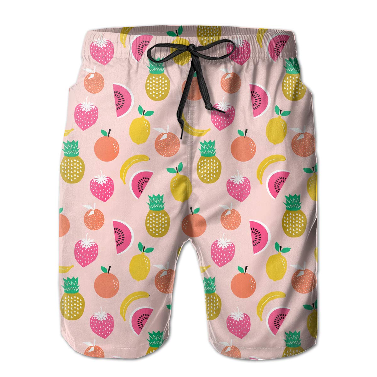 pink banana swim trunks