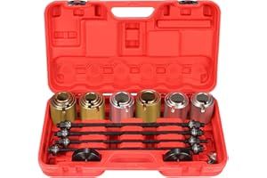 Handor 26pcs Universal Press and Pull Sleeve Kit Bushing Installation and Removal Tool Set Bushes Bearings Kit
