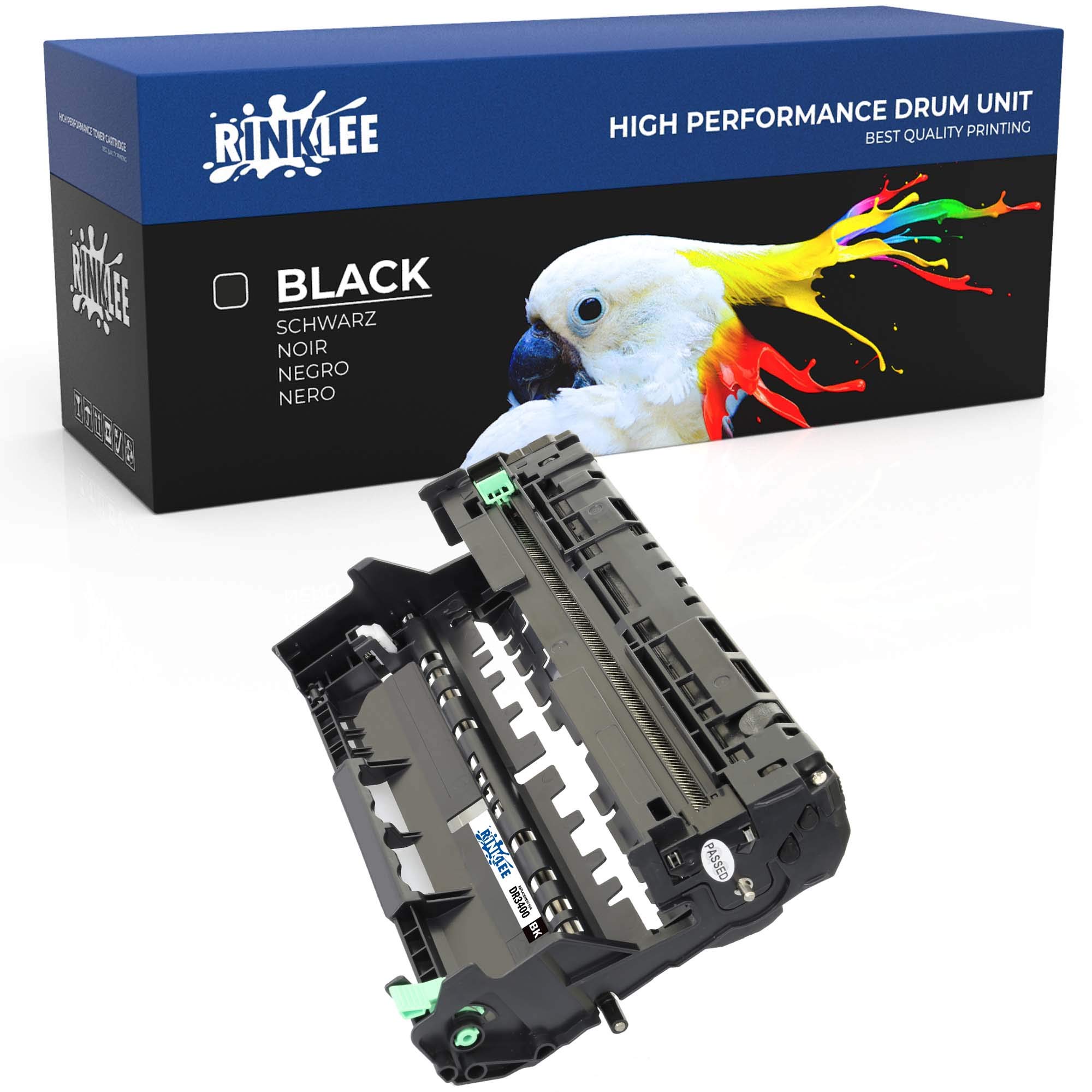RINKLEE DR3400 Drum Unit Compatible with Brother HL-L5000D HL-L5100DN HL-L5200DW HL-L6300DW HL-L6400DW DCP-L5500DN DCP-L6600DW MFC-L5700DN MFC-L5750DW MFC-L6800DW | High Yield 30000 Pages