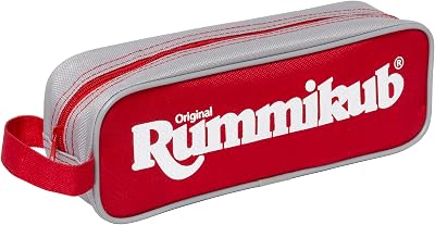 Ideal Rummikub Mini Pouch Travel Game: Family Strategy, 2-4 Players, Ages 7+