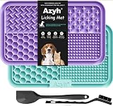 Azyh Lick Mat for Dogs & Cats 2 Pack Large Dogs Puppies 25x15cm