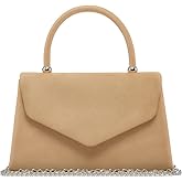 Dasein Women's Evening Bag Party Clutches Wedding Purses Cocktail Prom Handbags with Frosted Glittering