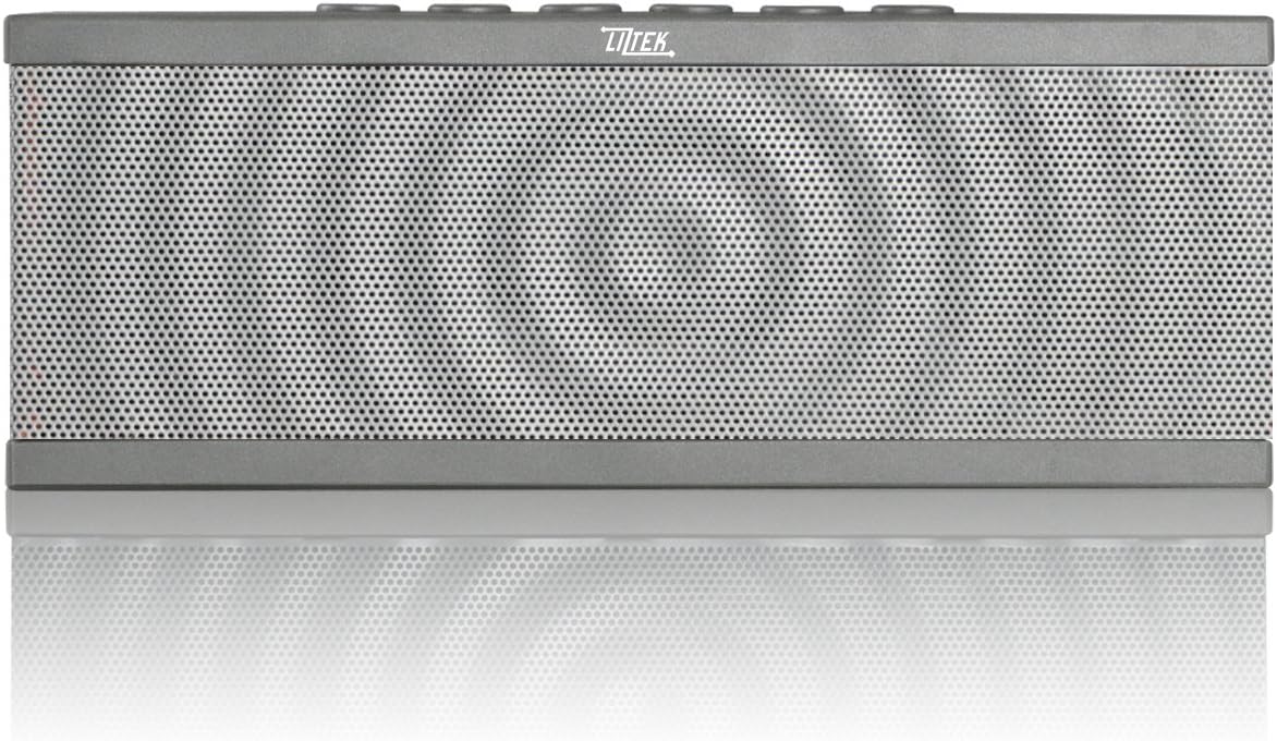 Liztek PSS-100 Portable Wireless Bluetooth Speaker with Built in Speakerphone, 8 Hours Rechargeable Battery (Grey)