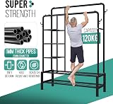 Klass Home Heavy Duty Clothes Rail 120KG with Shoe Rack & Hooks view 3
