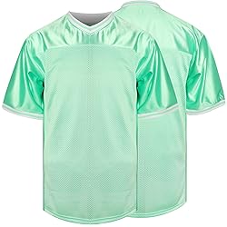 Blank Football Jerseys Mesh Athletic Football Shirt