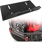 332000T Winch Fairlead Mounting Plate Fits Go Rhino Rockline Bumper | Supports up to 12,000 lb Winch, Fairlead Mount Bracket for Roller &amp; Hawse Styles, Galvanized Steel with Textured Black Finish