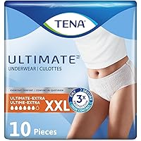 Tena Incontinence Underwear, Ultimate, 2X,Large 10 Count