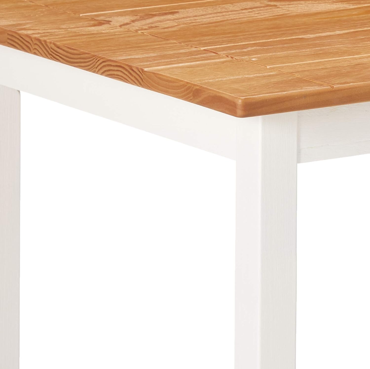 Zinus Becky Farmhouse Dining Table with Two Benches / 3 piece set - Tables