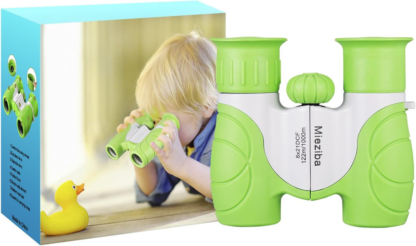 Binoculars For Kids-8x21 Set Kids Binoculars For Bird watching,Hunting,Birthday Presents and Educational Learning for Children,Toys For Boys and Girls-All Lens Are Optical Glass