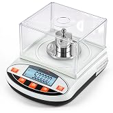 Bonvoisin Lab Scale 500g x 0.001g Digital Gram Scale Analytical Balance | Precision Scale with %, 13 Units, GN to 0.00, Tare, Counting, Linear Calibration, Windshield for Lab, Pharmacy, Jewelry