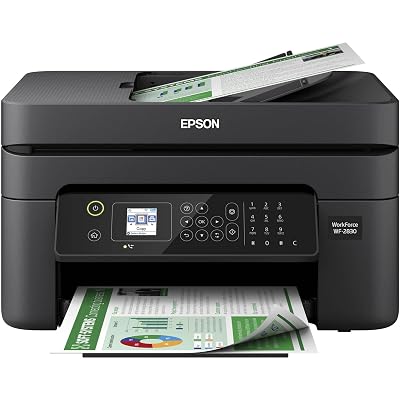 Epson Workforce WF-2930 Wireless All-in-One Printer with Scan, Copy, Fax, Auto Document Feeder, Automatic 2-Sided Printing and 1.4" Color Display