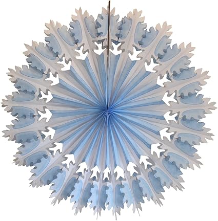 Amazon Com 3 Pack Extra Large 26 Inch Frosted Blue And White