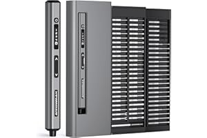 AM ARROWMAX Electric Screwdriver, 74 in 1 Mini Power Screwdriver Set w/ 70 Magnetic Bits, 5 Torque Modes, Red Dot, IF Winning Design, Rechargeable Small Cordless Screwdriver for Phone, DIY (SES ULTRA)