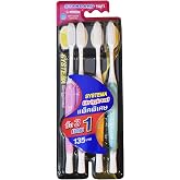 Systema Original Toothbrush Standard Soft &amp; Slim Bristles Family Pack (Pack of 4)