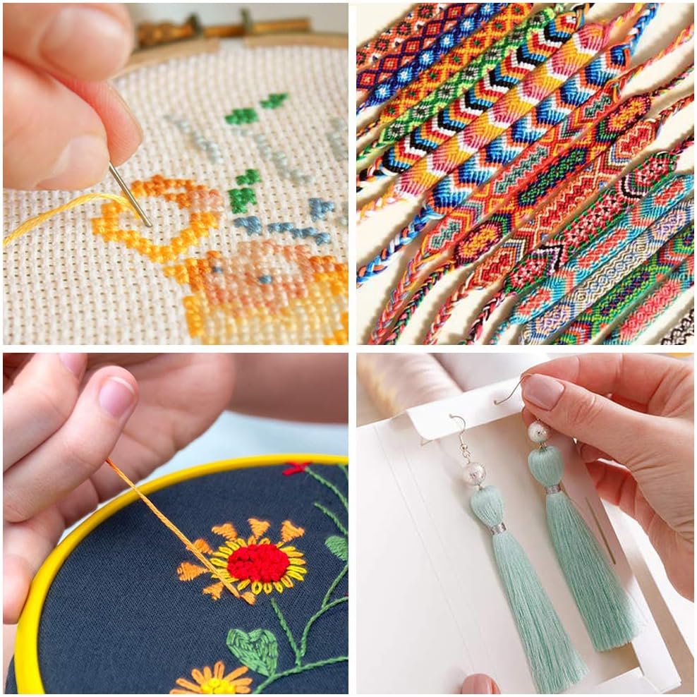Suloli Blue Embroidery Threads - Cross Stitch Threads (14 Skeins Per Pack) - Image 5