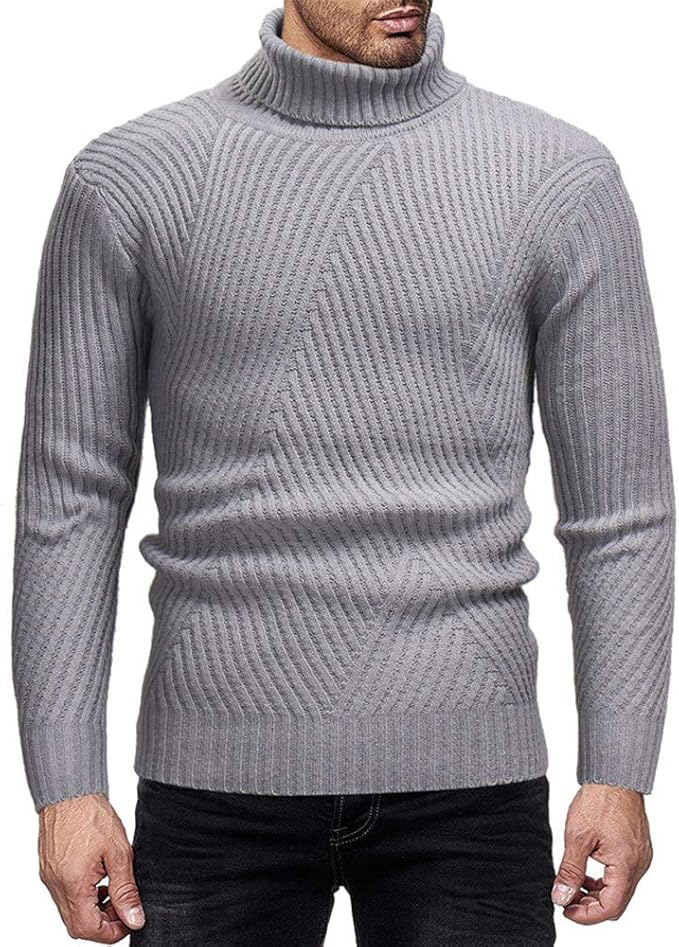 CMrtew Suéter de Cuello Alto para