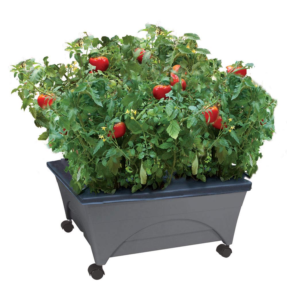 Photo 1 of ** MISSING WHEELS ** Emsco City Picker Raised-Bed Grow Box Plastic Slate 20 x 24