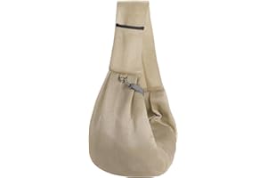 PETAXCELL Dog Sling Carrier for Small Dogs and Cats Up to 16.5 Lbs, Soft Pouch Breathable Mesh Pet Crossbody Shoulder Bag, (K