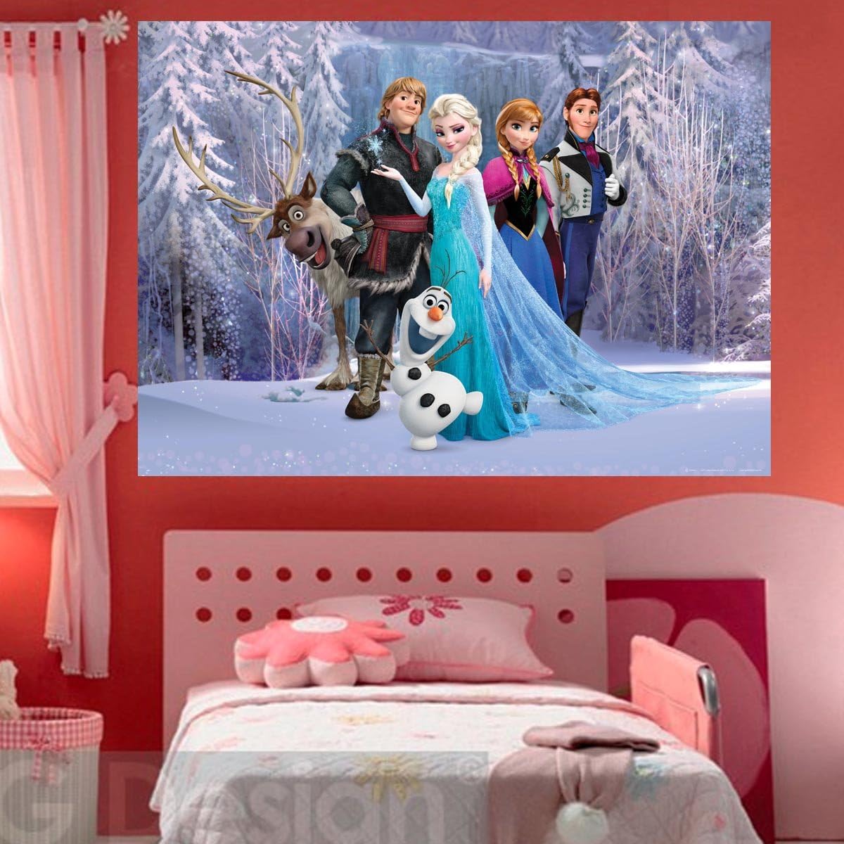 Disney AG Design Non-Woven Kids Frozen Giant Wall Poster, FTDNM 5227, Multi-Colour, 160 x 110 cm - Image 5