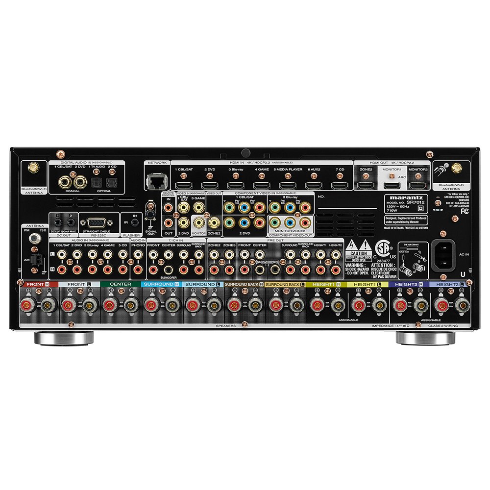 Amazon.com: Marantz SR7012 9.2 Channel Full 4K Ultra HD Network AV Surround  Receiver with HEOS Wireless Multi-Room Technology: Electronics