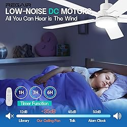Ceiling Fan With Light 52-Inch, Remote Control