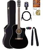 Amazon.com: Fender CD-60S Solid Top Dreadnought Acoustic Guitar