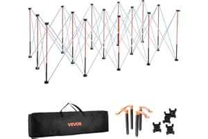 VEVOR Portable Folding Workstand, 8.02 x 4.12 ft Collapsible Workbench, 6000 lbs Weight Capacity, No Assembly Foldable Work S