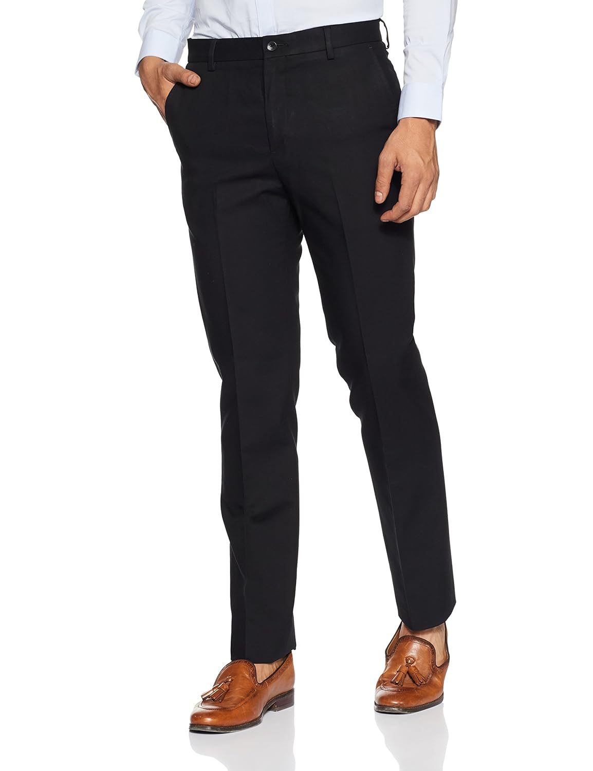 arrow men's pleat-front formal trousers
