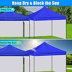 Joramoy 10 Foot Canopy Rain Gutter for Instant Pop