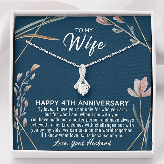 4th Anniversary Ideas Gift For Wife With