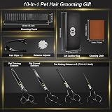 CIICII 7 Inch Dog Grooming Scissors Kit with Safety Tip Curved & Thinning Sets view 7