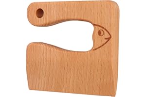 ZJchao Toddler Kitchen Tools, Kids Wooden Cutter Vegetable Fruit Knife Toy Kids Knife Kitchen Set Montessori Tools for Toddle