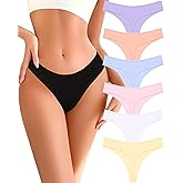 READY TO LOVE Cotton Underwear for Women Pack Breathable Thongs for Women Sexy Stretch Soft Womens Panties Thong XS-XL