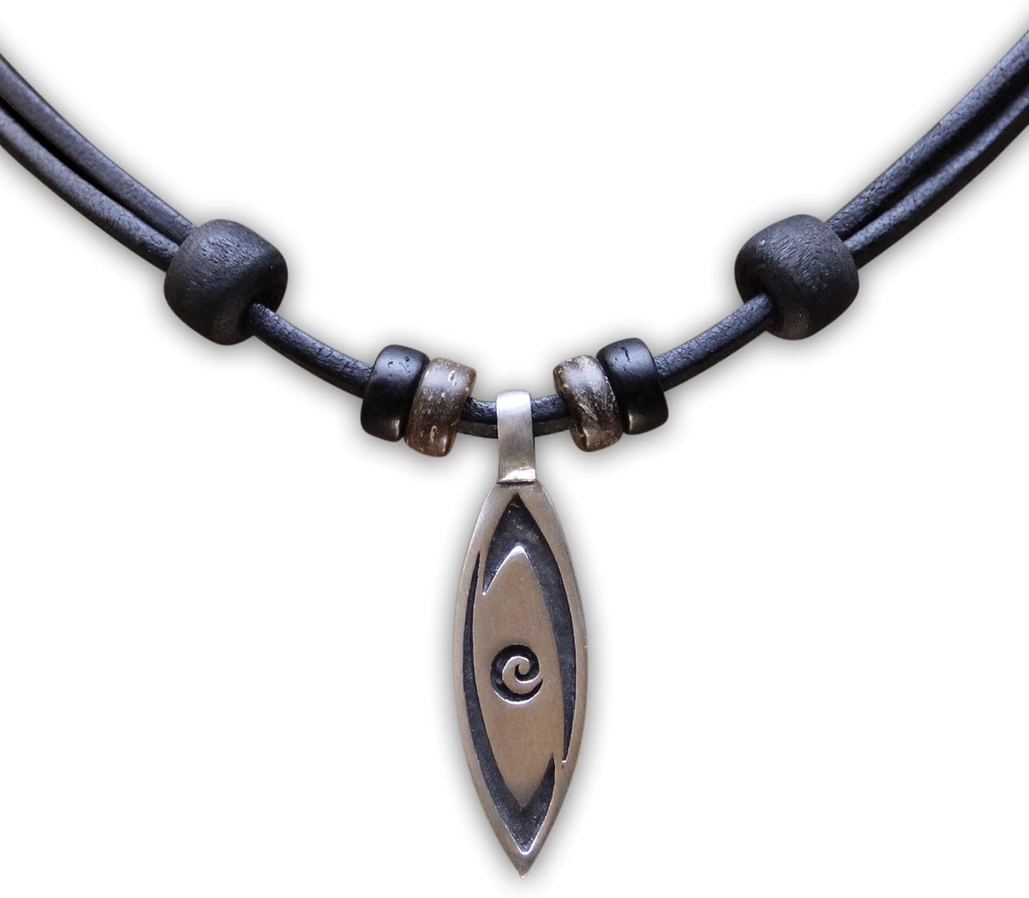 Surferkette Halskette Lederkette Tikikette Tikki Surfschmuck Kette