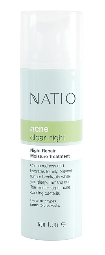 Natio Acne Night Night Repair Moisture Treatment 50g Amazon In Beauty