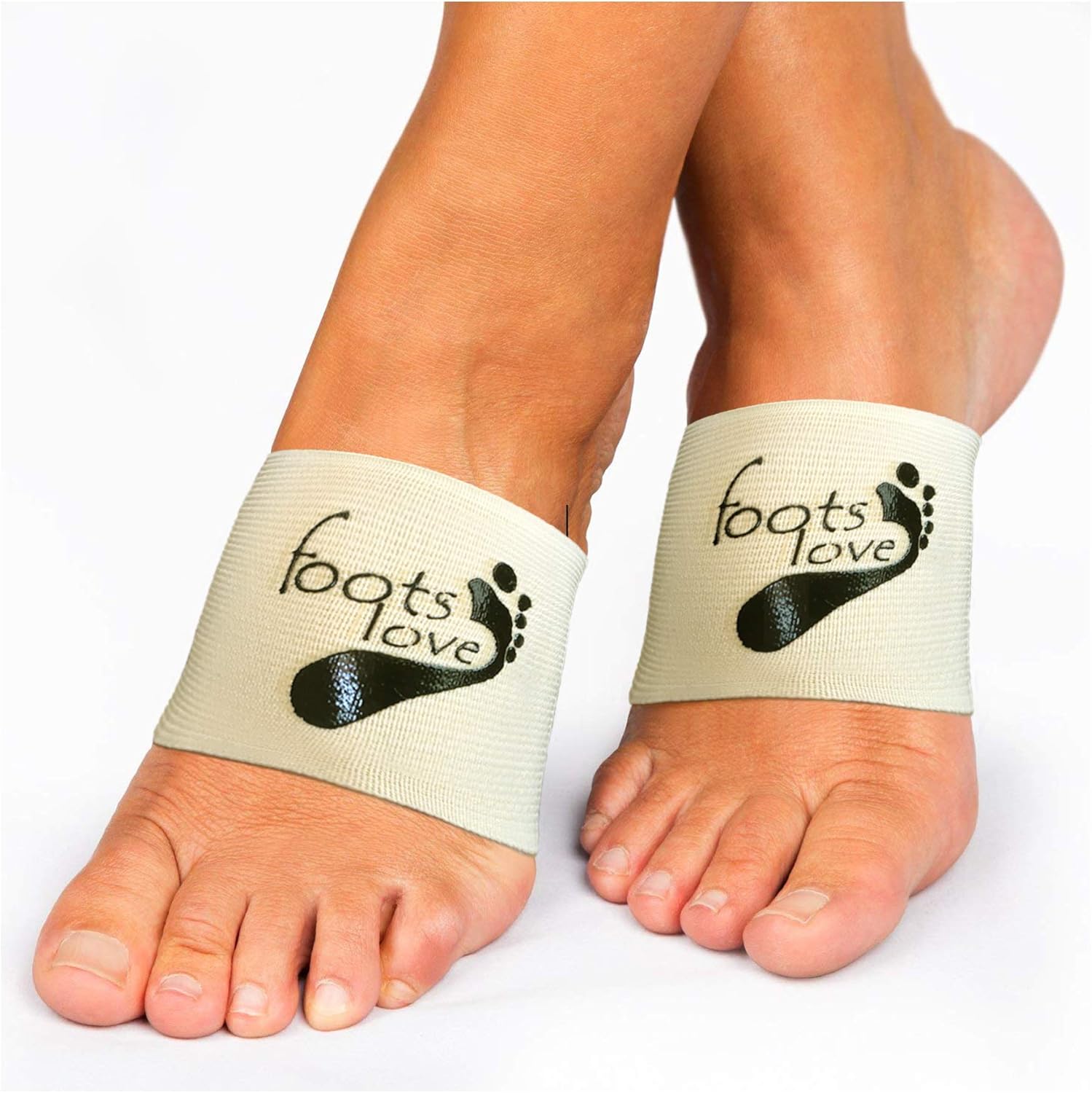Foots Love- Compression Arch Support Sleeves for Plantar Fasciitis. The Original Nano Sock Copper Bandage. Guaranteed Top Quality. Avoid The Pain.: Health & Personal Care