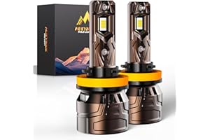MUEYNIUK Upgraded H11/H9/H8/H16 Light Bulbs, 36000LM Super Bright 6500K 800% Brighter, Plug and Play Quick Installation, IP68, Long Service Life with Cooling Fan (Pack of 2)