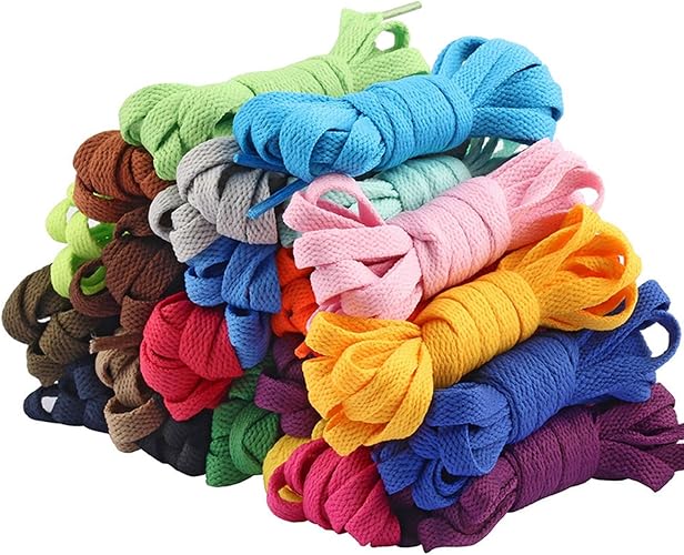 shoelaces Wholesale Price 50 Pairs Set 8Mm Flat Shoelaces Shoe Laces
