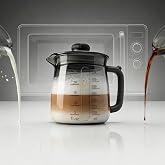Silicone Microwave Measuring Cup, Milk Warmer Pitcher for Coffee, 25oz | Food-Grade Silicone, V-Spout, Dual Scales, -40&deg;F to 446&deg;F, Dishwasher Safe
