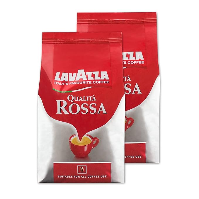 Lavazza Qualità Rossa, Café en Grano, pack de 2, 2 x 1000g: Amazon.es