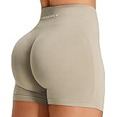 JOYSPELS Seamless Booty Scrunch Gym Shorts for Women High Waist Sculpt Workout Athletic Shorts Tummy Control