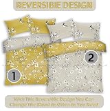 GC Gaveno Cavalia Reversible Birdie Blossom Duvet Cover King Ochre view 2