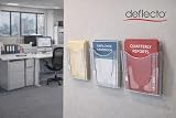 Deflecto A4 Wall Mounted Magazine File Holder Clear Slim Portrait view 6